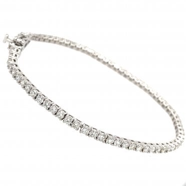 Platinum Diamond Tennis Bracelet 7.16ct