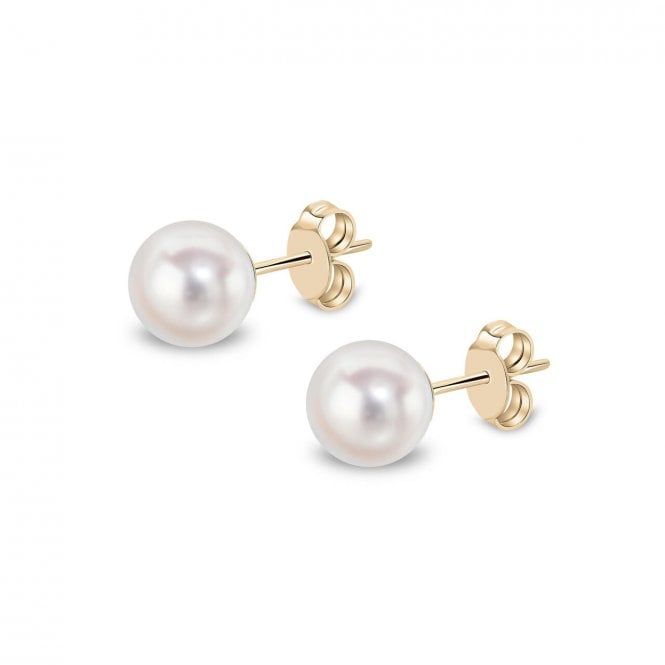 Aminoff London 18ct YG AAA Quality Akoya Pearl Studs