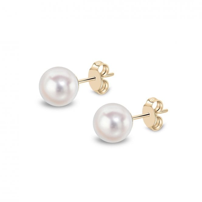 Aminoff London 18ct YG AAA Quality Akoya Pearl Studs