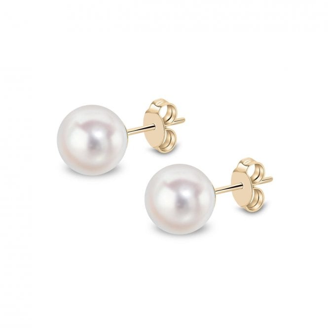 Aminoff London 18ct YG AAA Quality Akoya Pearl Studs