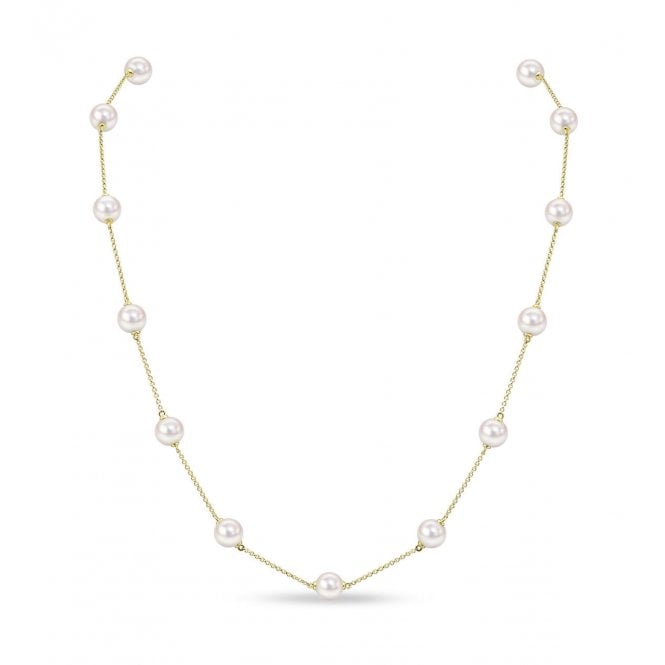 Aminoff London 9ct YG Akoya Pearl Chain Necklace