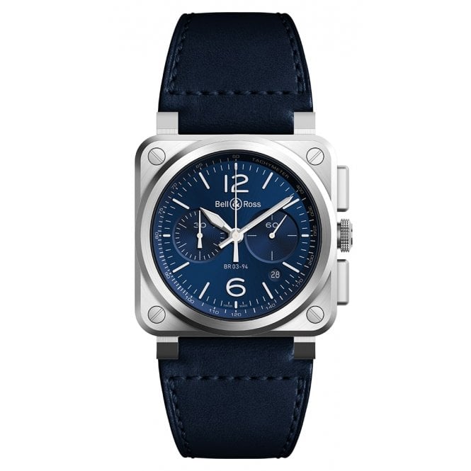 BELL & ROSS BR-03 Chrono Blue Steel 42 MM