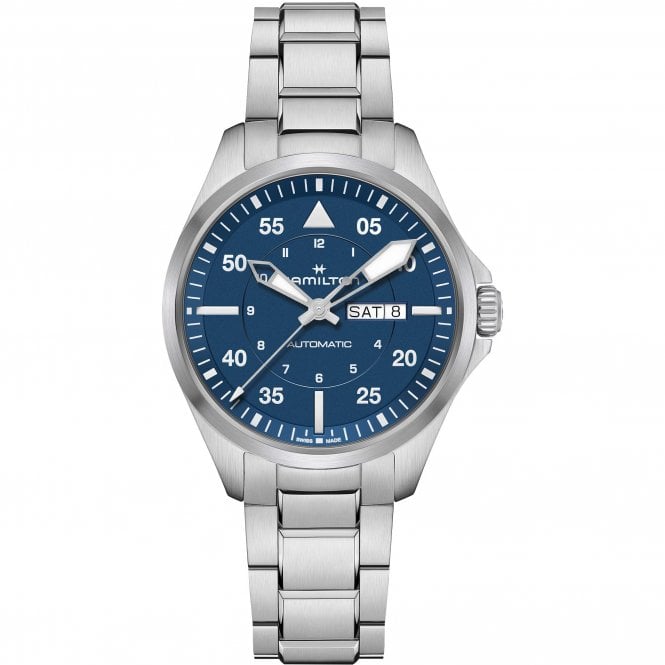 HAMILTON KHAKI AVIATION PILOT DAY DATE AUTO 42mm