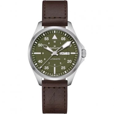 KHAKI AVIATION PILOT DAY DATE AUTO 42mm
