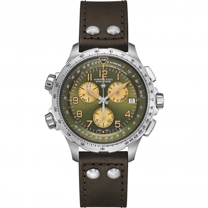 HAMILTON KHAKI AVIATION X-WIND GMT CHRONO QUARTZ 46mm