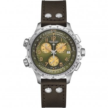 KHAKI AVIATION X-WIND GMT CHRONO QUARTZ 46mm