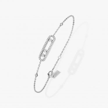 Baby Move Pavé White Gold Diamond Bracelet