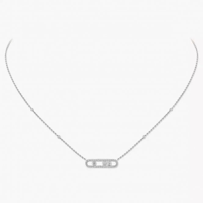 MESSIKA Baby Move Pavé White Gold Diamond Necklace