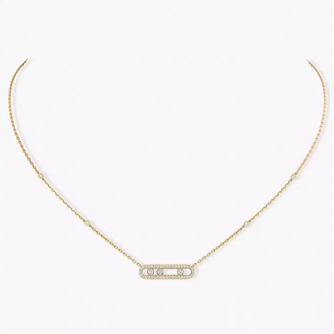 MESSIKA Baby Move Pavé Yellow Gold Diamond Necklace