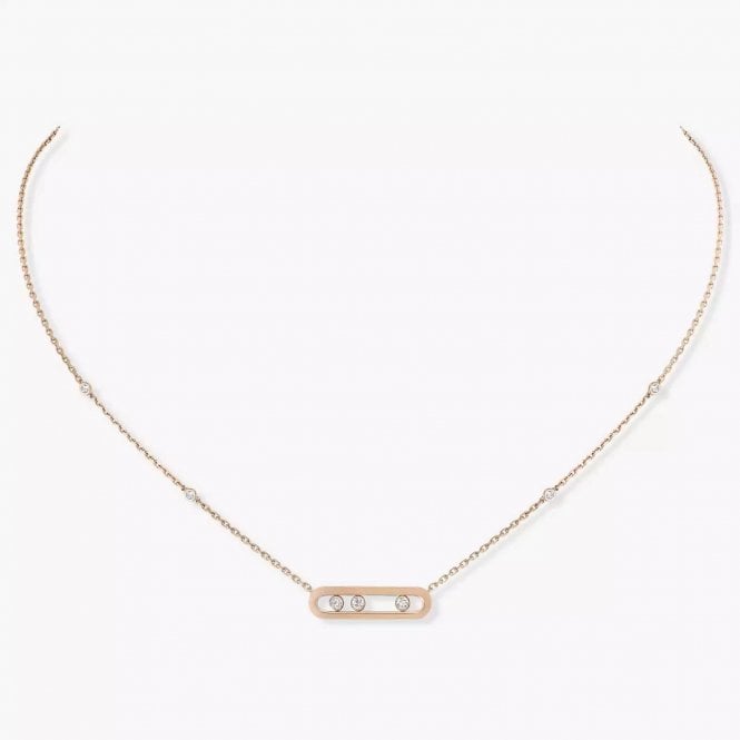 MESSIKA Baby Move Pink Gold Diamond Necklace