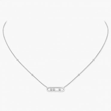Baby Move White Gold Diamond Necklace