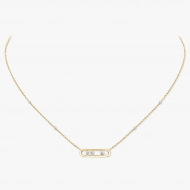 Baby Move Yellow Gold Diamond Necklace