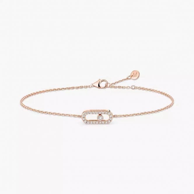 MESSIKA CARE(S) Pavé Children's Bracelet Pink Gold Diamond Bracelet