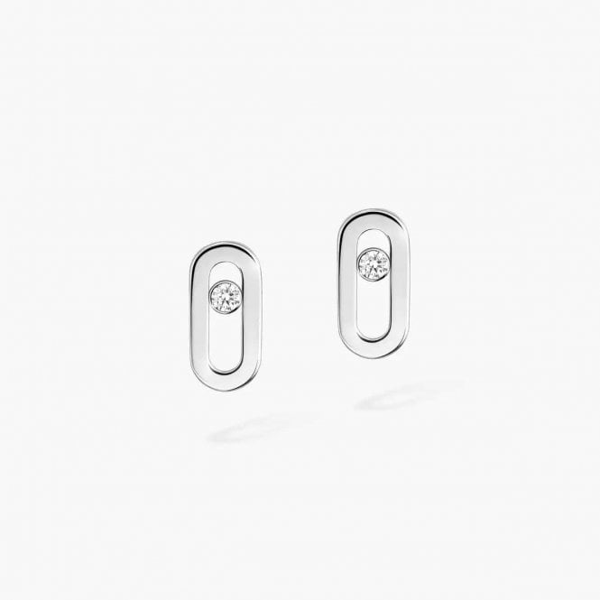 MESSIKA Gold Move Uno Stud Earrings White Gold Diamond Earrings