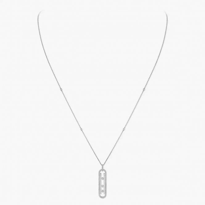 MESSIKA Move 10th SM Necklace White Gold Diamond Necklace