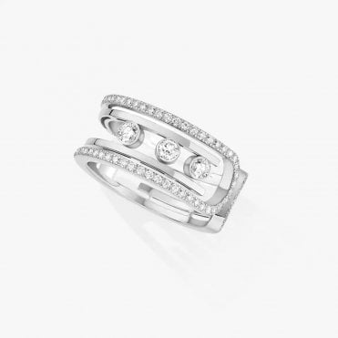 Move 10th White Gold Diamond Ring