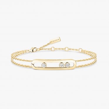 Move Classique Yellow Gold Diamond Bracelet