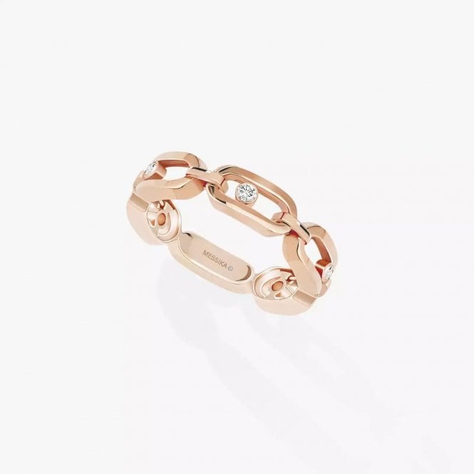 MESSIKA Move Link Multi Pink Gold Diamond Ring