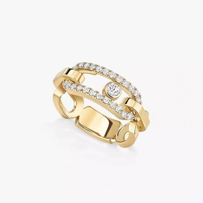 MESSIKA Move Link Yellow Gold Diamond Ring