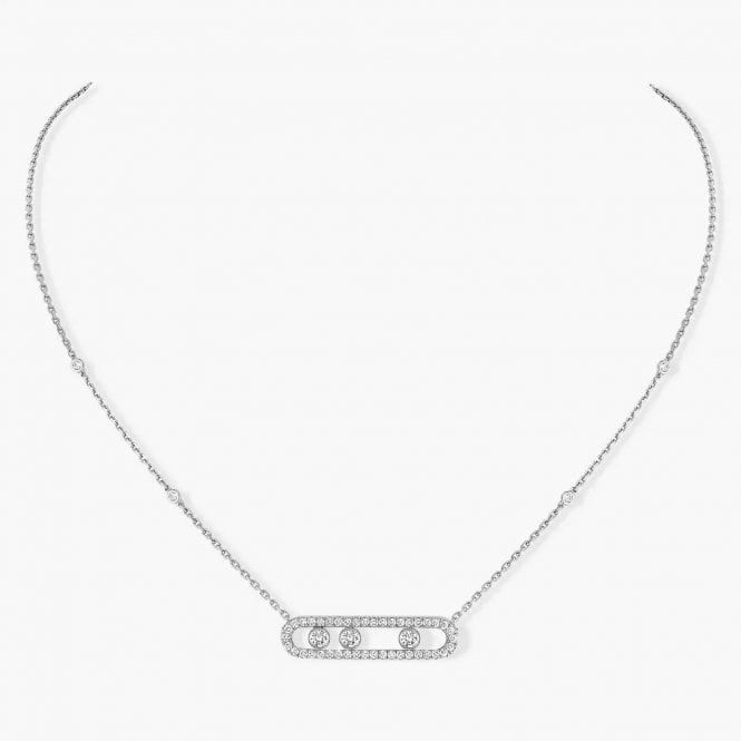 MESSIKA Move Pavé White Gold Diamond Necklace