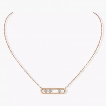 Move Pink Gold Diamond Necklace