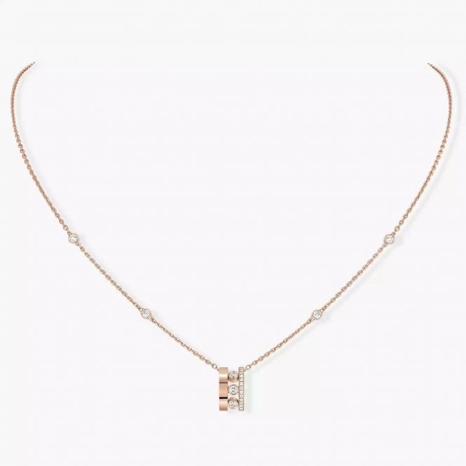 MESSIKA Move Romane Pendant Pink Gold Diamond Necklace