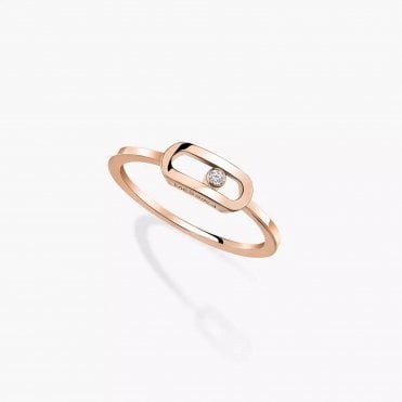 Move Uno diamond ring in pink gold