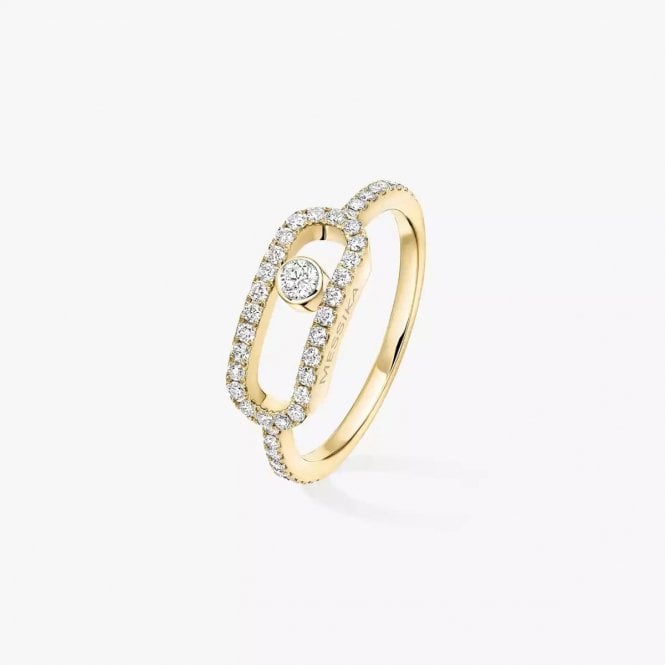 MESSIKA Move Uno Pavé LM Yellow Gold Diamond Ring