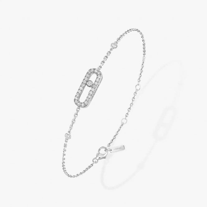 MESSIKA Move Uno Pavé White Gold Diamond Bracelet