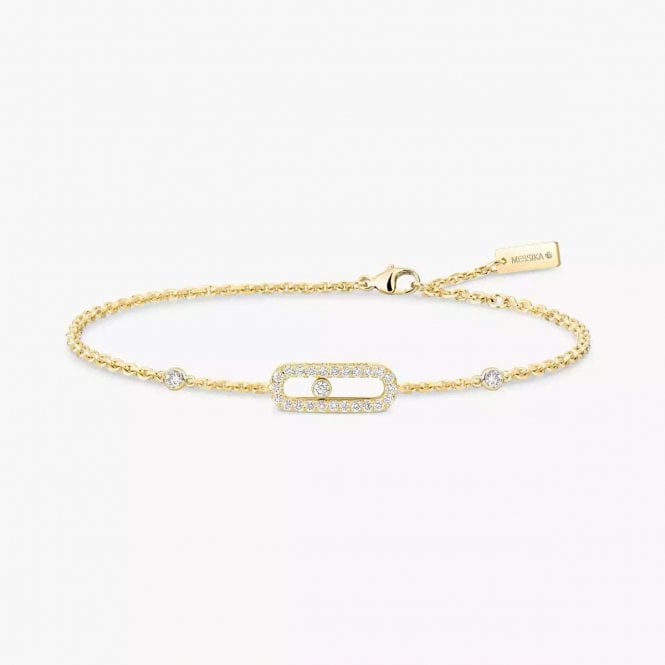 MESSIKA Move Uno Pavé Yellow Gold Diamond Bracelet