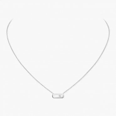Move Uno White Gold Diamond Necklace