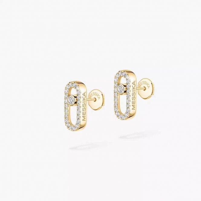 MESSIKA Move Uno Yellow Gold Diamond Earrings