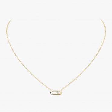 Move Uno Yellow Gold Diamond Necklace