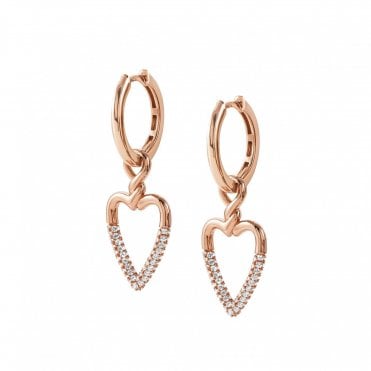 ENDLESS EARRINGS WITH HEART