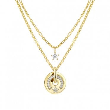 SENTIMENTAL NECKLACE, STAR AND STONES