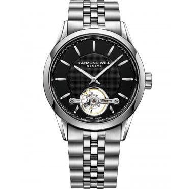 Freelancer Calibre RW1212 Men's Automatic Black Steel Watch 42mm