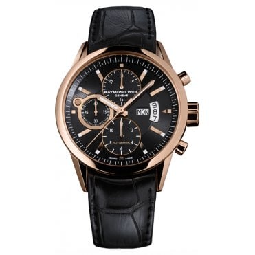 Freelancer Chronograph Mens Watch Automatic 18kt Rose Gold 42mm