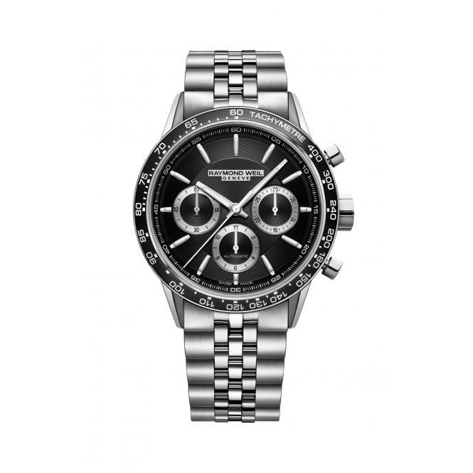 RAYMOND WEIL Freelancer Men's Automatic Tri-Compax Chronograph Bracelet Watch 43 mm