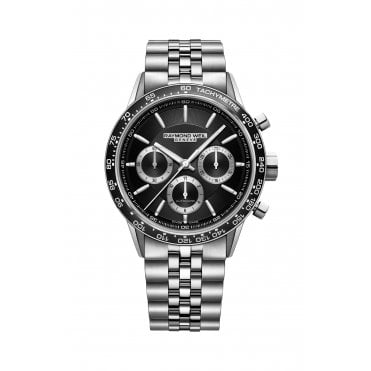 Freelancer Men's Automatic Tri-Compax Chronograph Bracelet Watch 43 mm