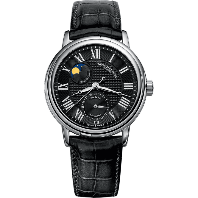 RAYMOND WEIL Maestro Automatic Moonphase Mens Watch 39.5mm
