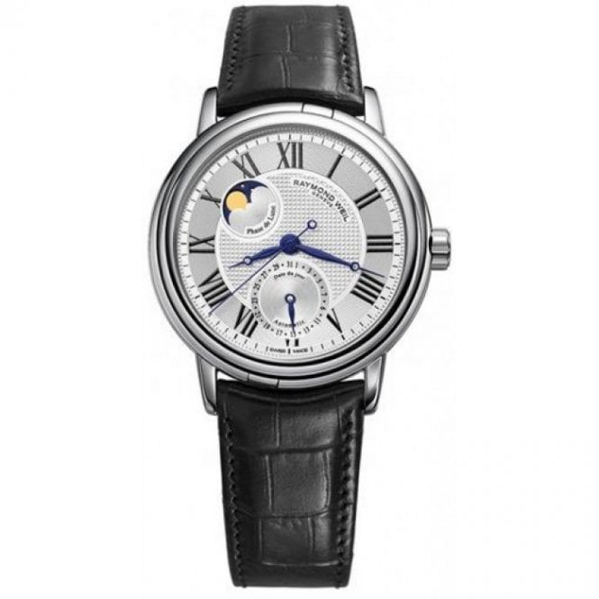 RAYMOND WEIL Maestro Automatic Moonphase Mens Watch 39.5mm