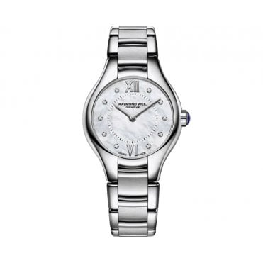 Noemia Ladies Quartz Stainless Steel 10 Diamond Watch 24 mm