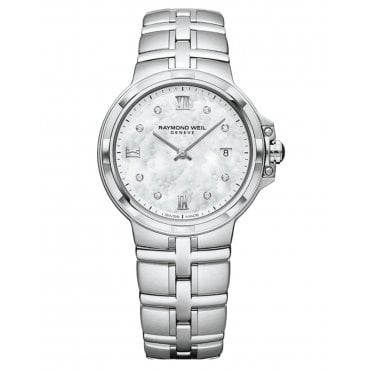 Parsifal Ladies Quartz Classic Mother-of-Pearl 8 Diamond 30mm