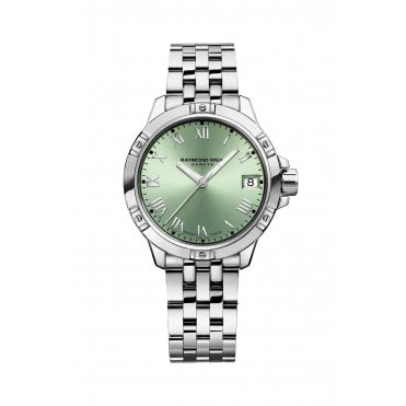 Tango Classic Ladies Quartz Green Dial Steel Date Watch 30mm