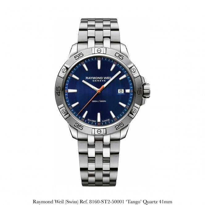 RAYMOND WEIL Tango Classic Men's Quartz Steel Bracelet Watch 41mm