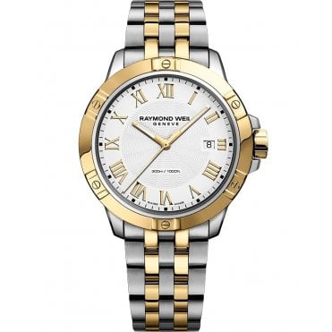 Tango Classic Men's Quartz Two-tone Gold Steel Bracelet Watch 41mm