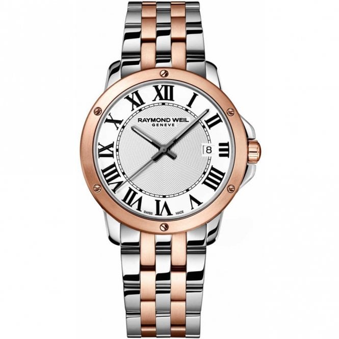 RAYMOND WEIL Tango Classic Men's Quartz Two-tone Rose Gold Steel Bracelet Watch 39mm