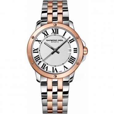 Tango Classic Men's Quartz Two-tone Rose Gold Steel Bracelet Watch 39mm