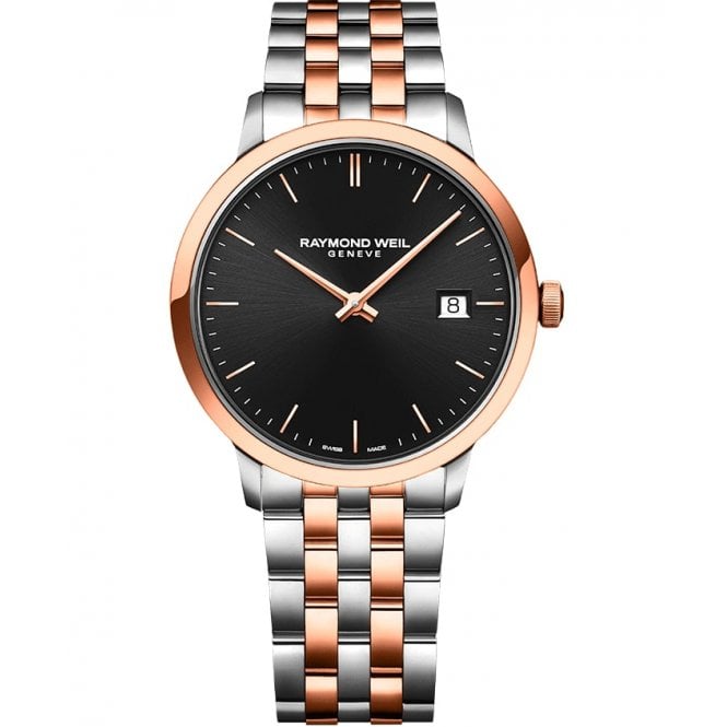 RAYMOND WEIL Toccata Classic Black Dial Date Quartz Men's Watch 39mm
