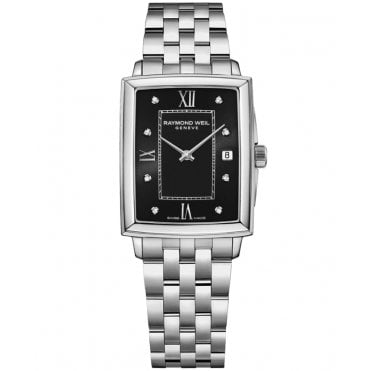Toccata Ladies Black Dial Diamond Bracelet Watch 22.6 x 28.1 mm